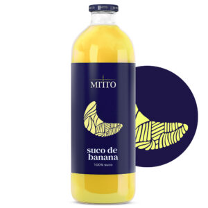 Suco de Banana Mitto<br>1L  Caixa 6 und.