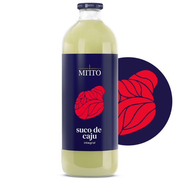 Suco de Caju Mitto<br>1L Caixa 6 Und.