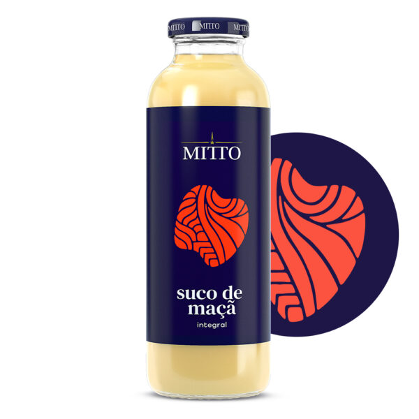 Suco de Maçã Mitto<br>300ml Caixa 12 Und.