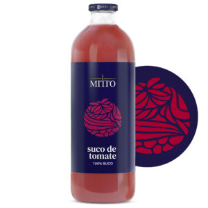 Suco de Tomate Mitto<br>1L Caixa 6 Und.