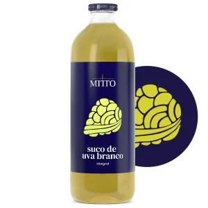 Suco de Uva Branco Mitto<br>1L Caixa 6 Und.